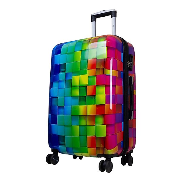 Trendyshop365 Hartschalen-Trolley Motivkoffer mit mehrfarbigem 3D günstig online kaufen