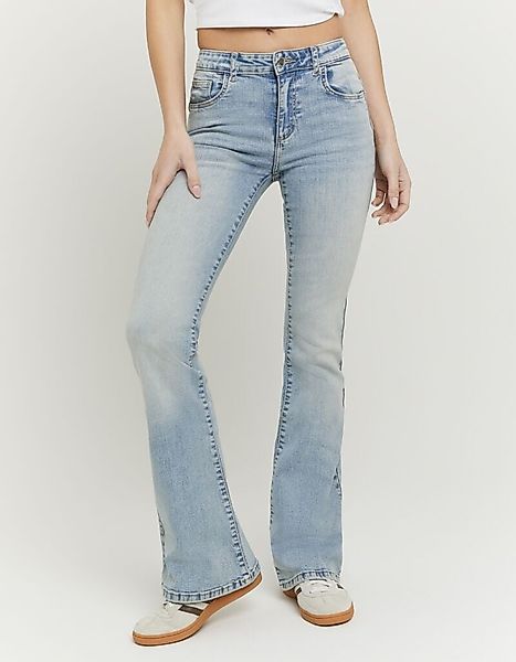 Tally Weijl Bootcut-Jeans "SPADEELETRA2" Baumwollmischung, Mid Waist mit Fl günstig online kaufen