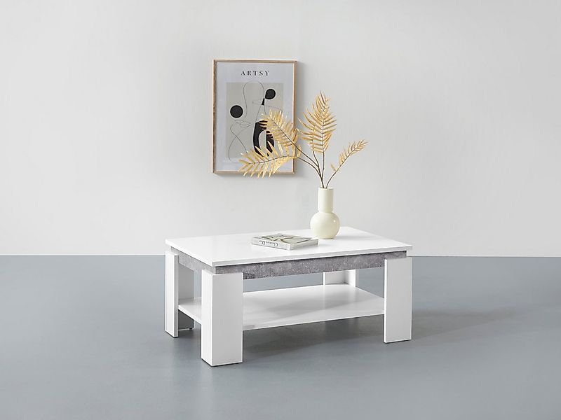 HELA Couchtisch TIM, mit Ablageboden, quadratisch oder rechteckig günstig online kaufen