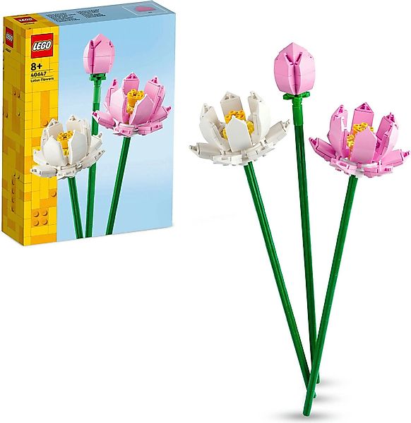 LEGO® Lotusblumen (40647), Lego Botanicals Konstruktionsspielsteine, günstig online kaufen
