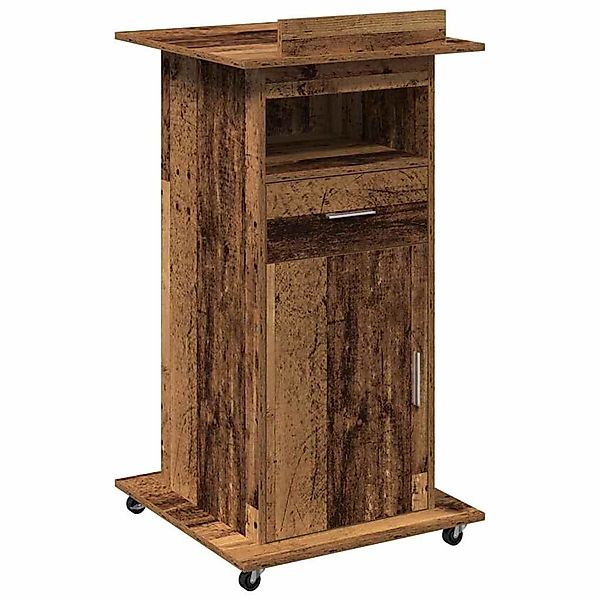 vidaXL Podium mit Schubladen Altholz 55 x 55 x 107 cm Holzwerkstoff 862297 günstig online kaufen
