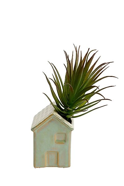Kunstblume Mini-Keramikhaus mit künstlichen Sukkulenten, Next günstig online kaufen
