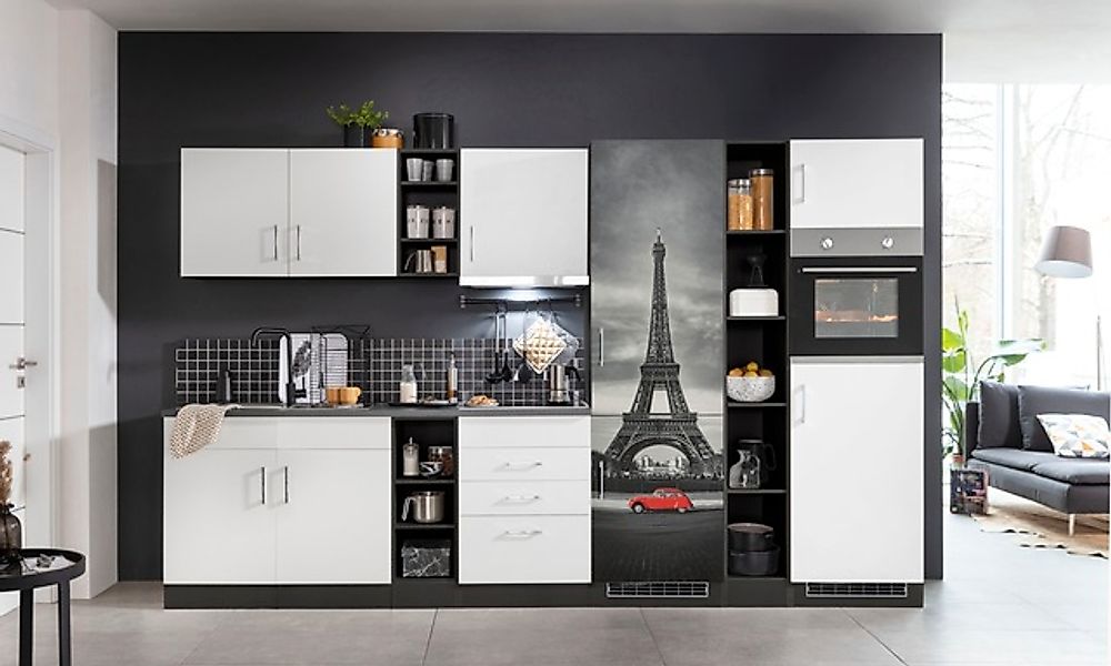 KOCHSTATION Küchenzeile »KS-Paris – Küchen mit einzigartigen Fotomotiven au günstig online kaufen