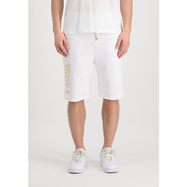 Alpha Industries  Shorts Basic Short AI Foil Print - white/yellow gold günstig online kaufen