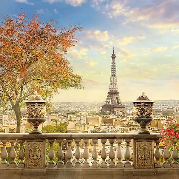 Papermoon Fototapete »Panorama von Paris« günstig online kaufen