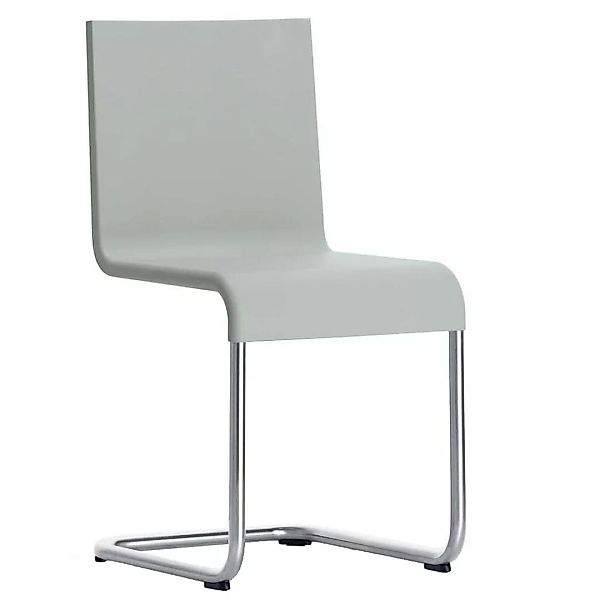 Vitra - .05 Stuhl nicht stapelbar - grau/Gestell Edelstahl günstig online kaufen