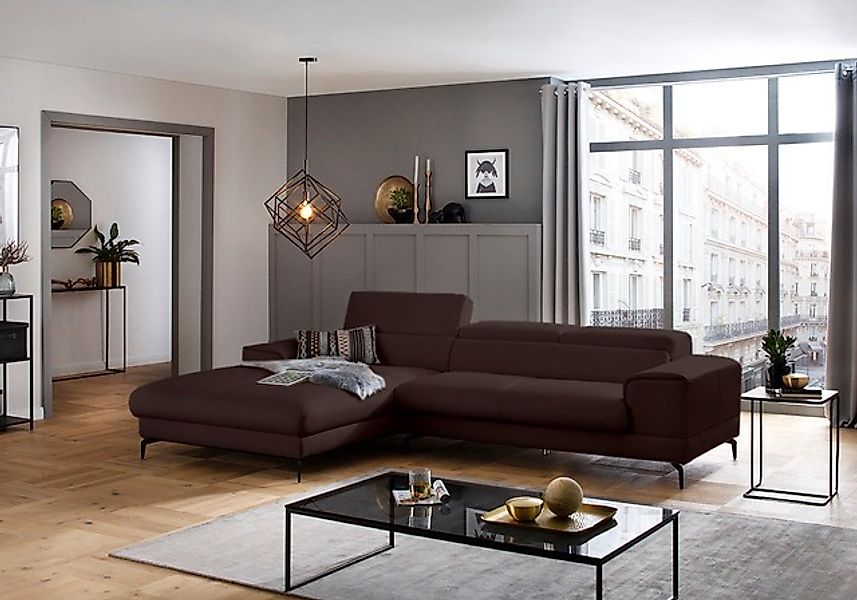 W.SCHILLIG Ecksofa »piedroo, Designsofa mit tollem Sitzkomfort, L-Form«, Ko günstig online kaufen