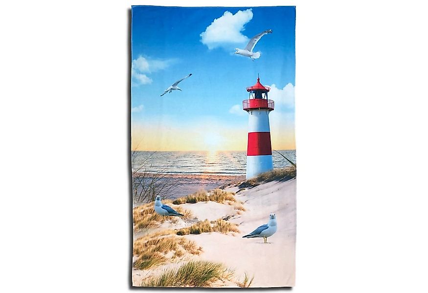 ESPiCO Strandtuch Leuchtturm, Baumwollmischung (1-St), Urlaub, Strand, Meer günstig online kaufen