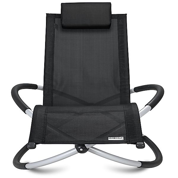 Casaria Gartenliege Neapel, Klappbar Sonnenliege Schaukelliege günstig online kaufen