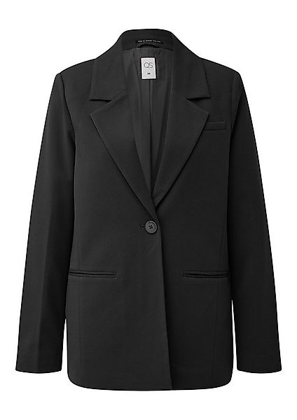 QS Jackenblazer Indoor-Blazer Blazer mit Reverskragen aus Interlockjersey günstig online kaufen