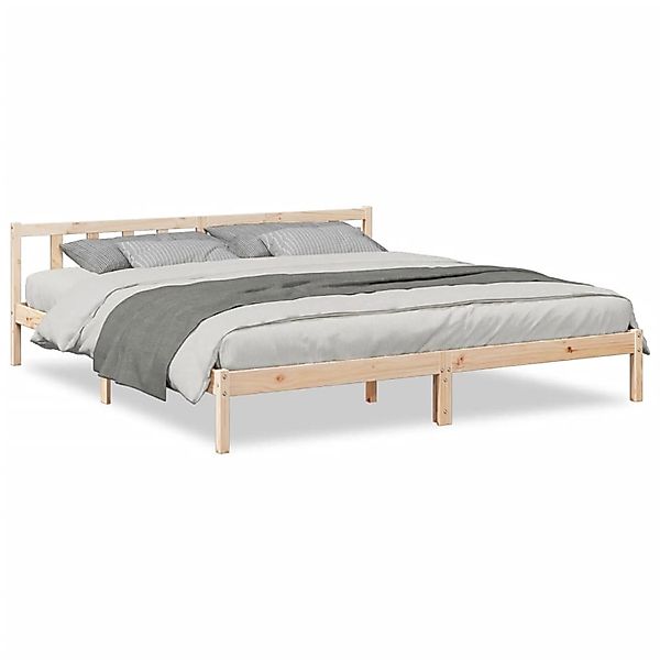 vidaXL Massivholzbett Extra Lang ohne Matratze 180x210 Kiefernholz 852438 günstig online kaufen