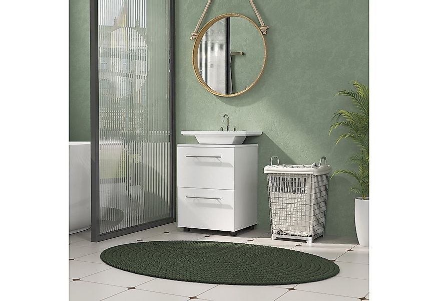 HOMCOM Waschbeckenunterschrank Kompakter Badezimmer-Unterschrank (mit Schub günstig online kaufen