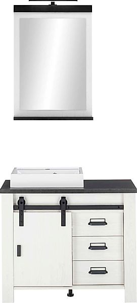 Home affaire Badmöbel-Set "SHERWOOD, Bad im modernen Design, 2-teiliges Bad günstig online kaufen