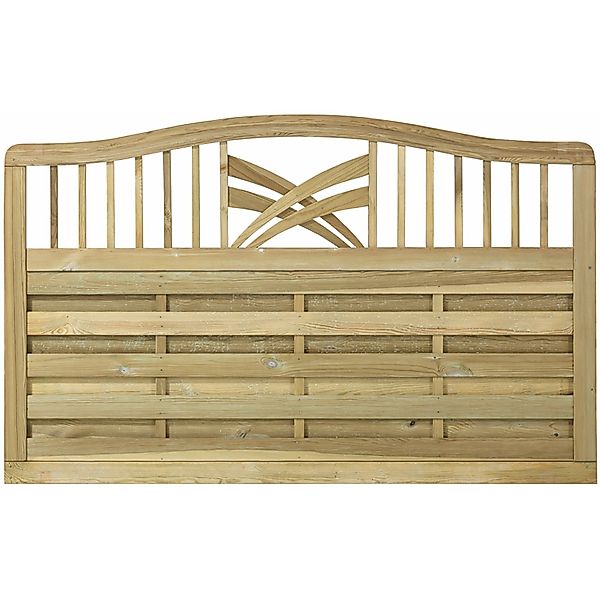 Plus Holz Sichtschutzzaun Rondo Nadelholz druckimprägniert 180 cm x 104/112 günstig online kaufen