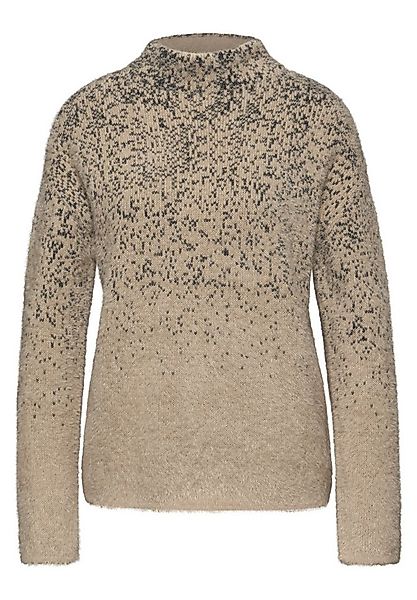 STREET ONE Rundhalspullover Federgarn Jacquard Pullover günstig online kaufen