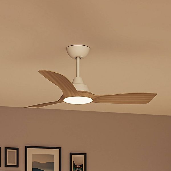 Philips LED-Ventilator Olas, Ø 106 cm, braun/weiß, leise günstig online kaufen