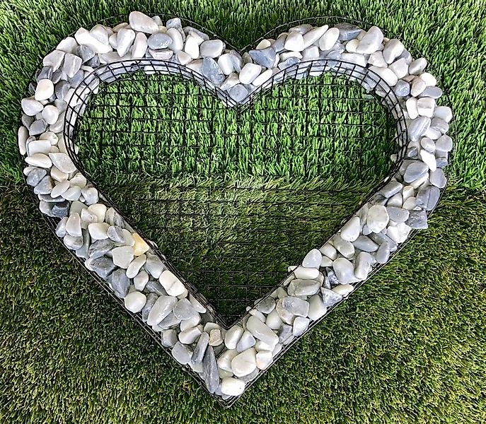Gartenwelt Riegelsberger Gartenfigur Herz Gitter Grabschmuck günstig online kaufen