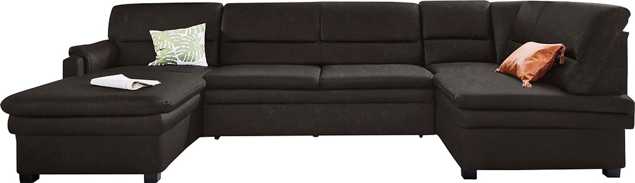 sit&more Wohnlandschaft »Pisa U-Form« mit Federkern, wahlweise mit Bettfunk günstig online kaufen