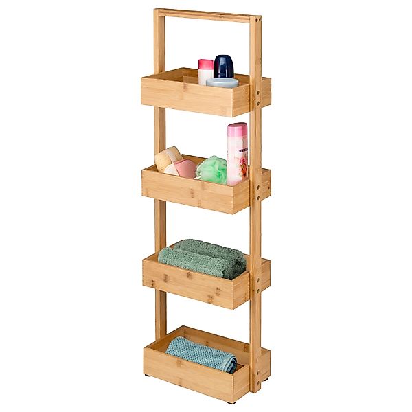 bremermann Standregal Bambus-Badregal mit 4 Ablagen, günstig online kaufen