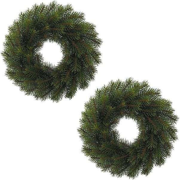 Winterliche Kunstpflanze Weihnachtsdeko Tanne, Creativ green, Kranz, Ø 25 c günstig online kaufen