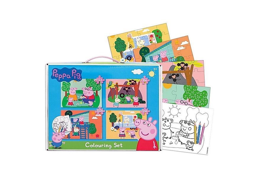 Peppa Pig Puzzle Peppa Pig Puzzle Set 4er-Pack Für stundenlangen Spielspaß, günstig online kaufen