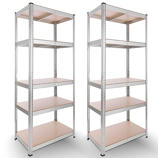 Arebos Schwerlastregal 180 x75x45 cm, 5 günstig online kaufen