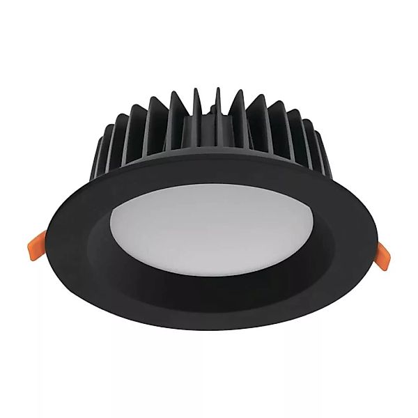 LED Einbauspot Tiberi in Schwarz 20W 1900lm IP44 günstig online kaufen