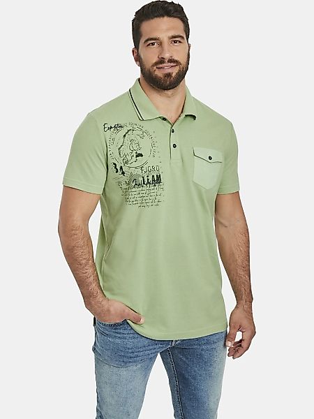 Jan Vanderstorm Poloshirt "Poloshirt FJODOR" 1 mit nordischem Aufdruck günstig online kaufen