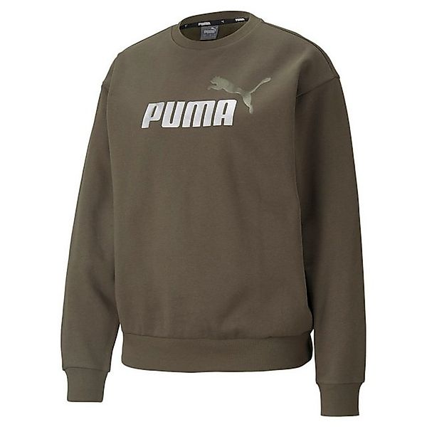 PUMA Fleecepullover Puma Damen Pullover ESS+ Metallic Logo Crew 586893 günstig online kaufen