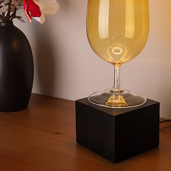 SEGULA Tischleuchte Cozy, Buche schwarz, Würfelform, E27 günstig online kaufen