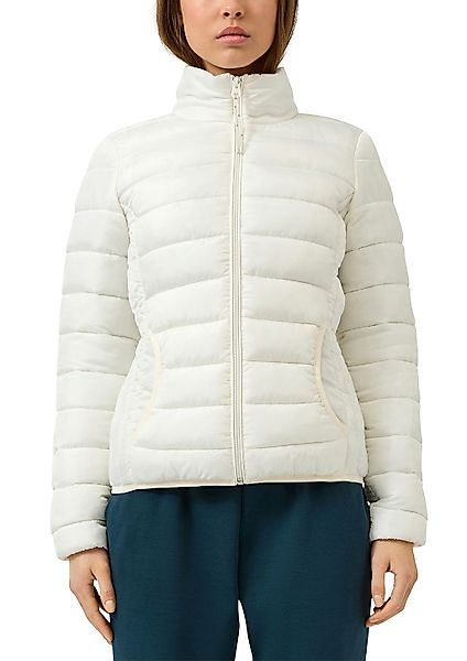 QS Steppjacke ohne Kapuze mit Reißverschluss günstig online kaufen