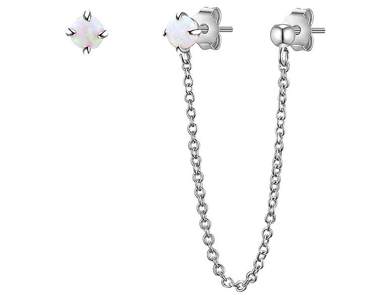 Lulu & Jane Paar Ohrstecker Set: AV152 (2-tlg), mit Opal (synth) günstig online kaufen