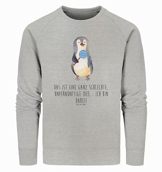 Mr. & Mrs. Panda Longpullover Größe S Pinguin Lolli - Heather Grey - Gesche günstig online kaufen