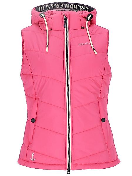 Dry Fashion Steppweste Damen Weste Rügen mit abnehmbarer Kapuze und taillie günstig online kaufen