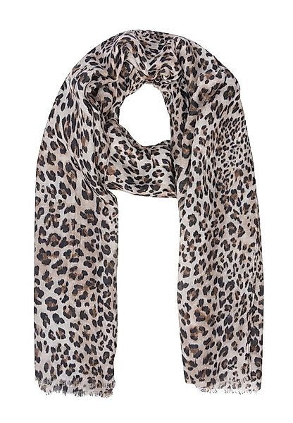 Seasons of April Schal SARA LEO, Damen Schal im Leo Muster – Leichter & Wei günstig online kaufen