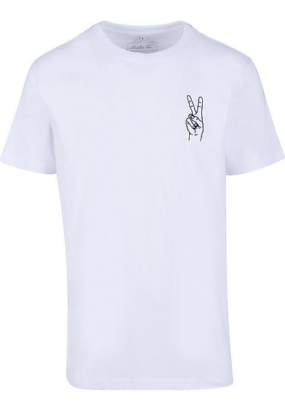 MisterTee T-Shirt MisterTee Herren Peace Sign Tee EMB (1-tlg) günstig online kaufen