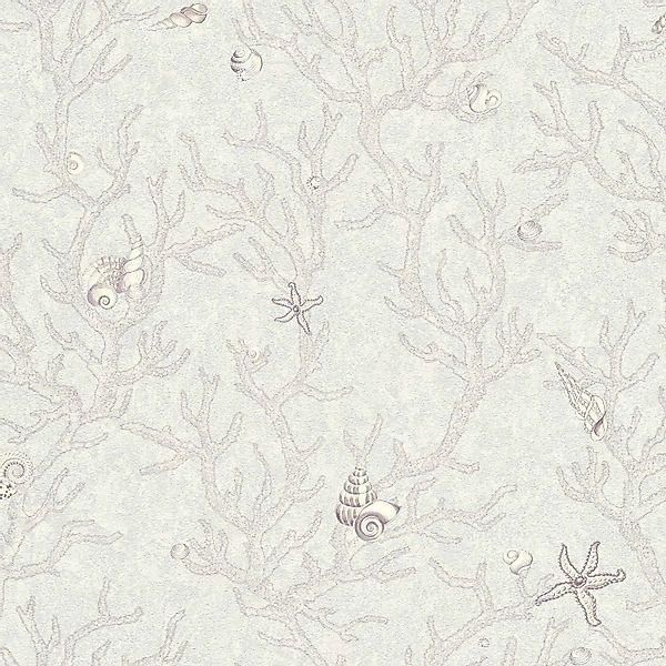 Bricoflor Badezimmer Tapete mit unterwasserwelt Maritime Tapete mit Koralle günstig online kaufen