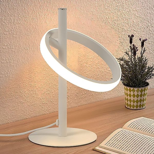 Nettlife LED Tischleuchte Weiß Modern Ringform günstig online kaufen