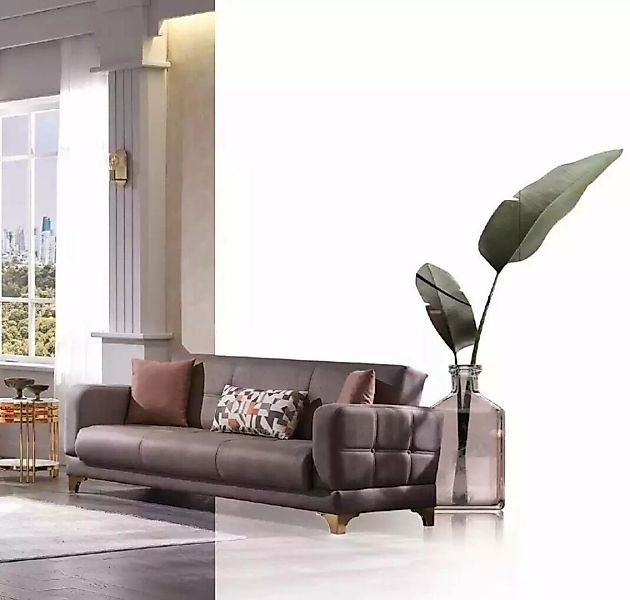 JVmoebel Sofa Designer Sofa Rosa 3-Sitzer Designer Wohnzimmer, 1 Teile, Mad günstig online kaufen