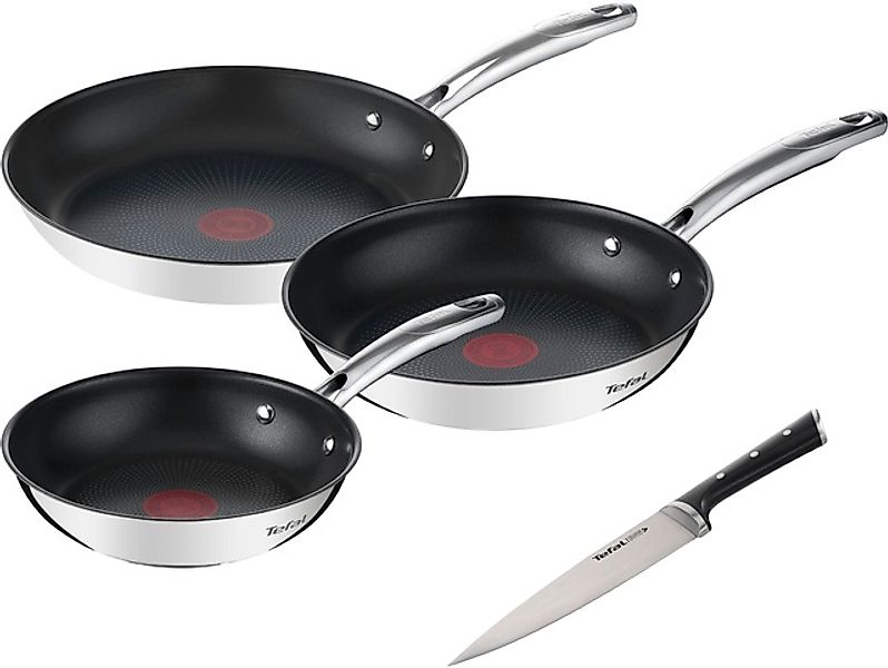 Tefal Pfannen-Set »Duetto+ Ice Force«, Edelstahl 18/10, (Set, je 1 Bratpfan günstig online kaufen