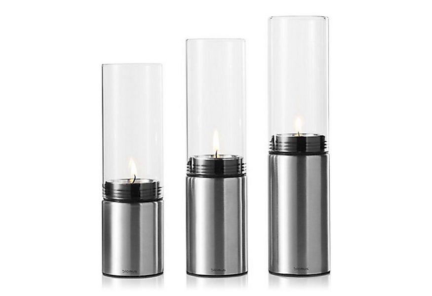blomus Windlicht Blomus Windlicht 3er Set Edelstahl Glas Tischdeko (1 St) günstig online kaufen