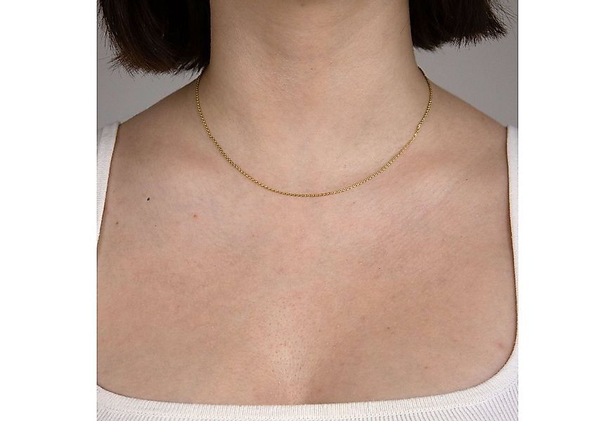 HOPLO Goldkette Goldkette Ankerkette diamantiert 333 - 8 Karat Gold 0,8 mm günstig online kaufen