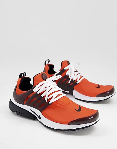 Nike – Air Presto – Sneaker in Orange und Schwarz günstig online kaufen