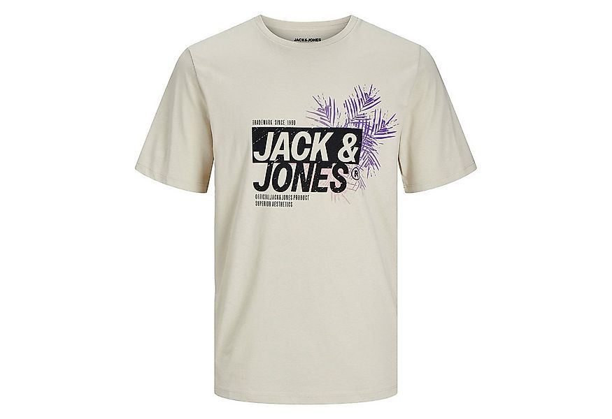 Jack & Jones T-Shirt JJJAXON Tee SS Crew Neck LN mit plakativem Print auf d günstig online kaufen