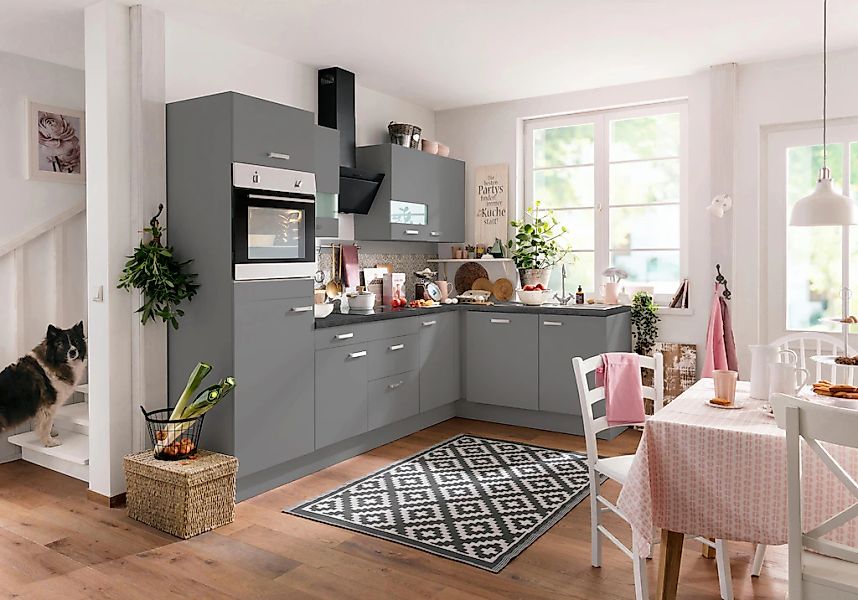 OPTIFIT Winkelküche "Parma", ohne E-Geräte, Stellbreite 285 x 175 cm günstig online kaufen