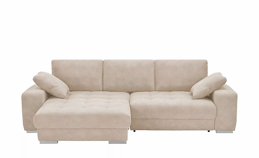 bobb Ecksofa  mit pflegeleichtem Bezugsstoff  Caro II  ¦ beige ¦ Maße (cm): günstig online kaufen