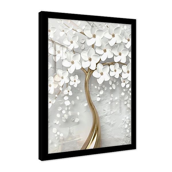 Wallarena Poster mit Rahmen Bilder Blumen günstig online kaufen