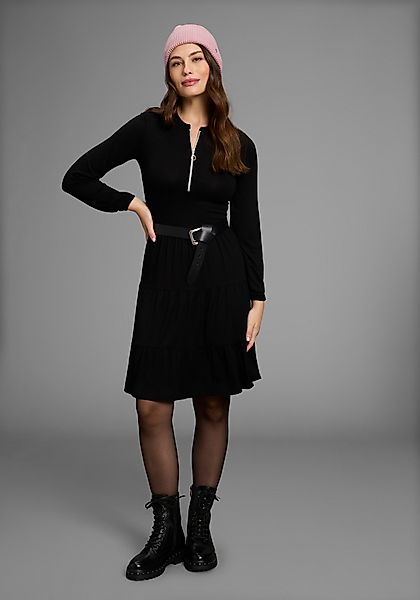 Bruno Banani Jerseykleid mit tollem Reißverschluss-Detail günstig online kaufen