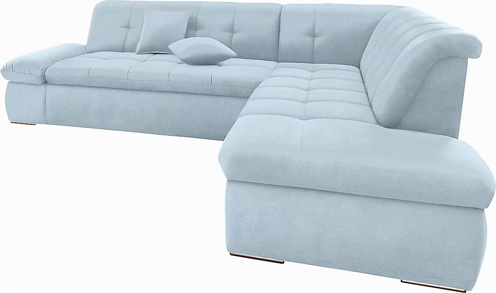DOMO collection Ecksofa "NMoric incl. Zierkissen B/T/H: 273/216/80 cm L-For günstig online kaufen