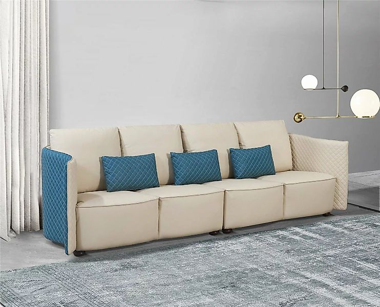 JVmoebel Sofa, Sofa 4 Sitzer Sofas Luxus Polstersofas Stoffsofas Luxus Desi günstig online kaufen